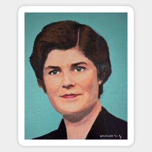 Portrait of Sheila Heaney Sticker